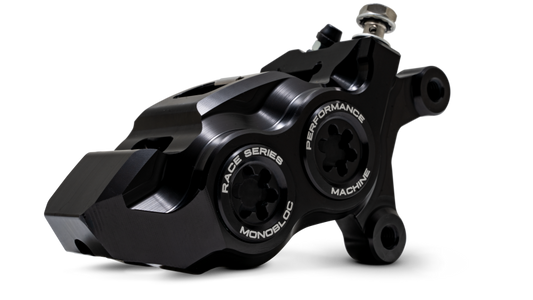 Performance Machine 08-23 FL,18-24 M8 Softail,06-17 VRod 137x4B Rce Series Monobloc Caliper Right BK