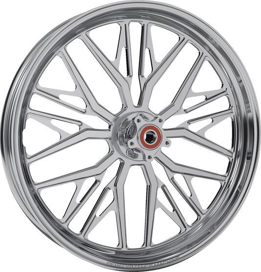 PERFORMANCE MACHINE (PM) Wheel - Nivis - Front - Dual Disc/without ABS - Black/Contrast Cut Platinum - 21x3.5 1202-7106RNVSAJAPBMP