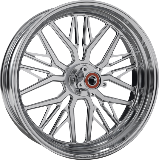 PERFORMANCE MACHINE (PM) Wheel - Nivis - Rear - Single Disc/with ABS - Black/Contrast Cut Platinum - 18x5.5 1269-7814R-NVSAP-BMP