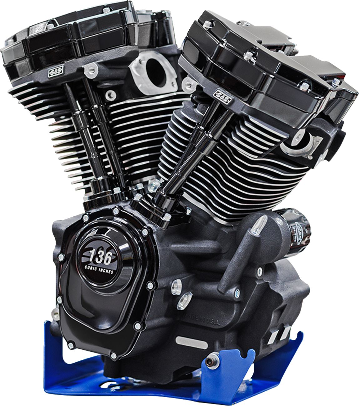 S&S CYCLE MK136 Black Edition Engine - Oil Cooled - 49 State - M8 Touring 310-1290