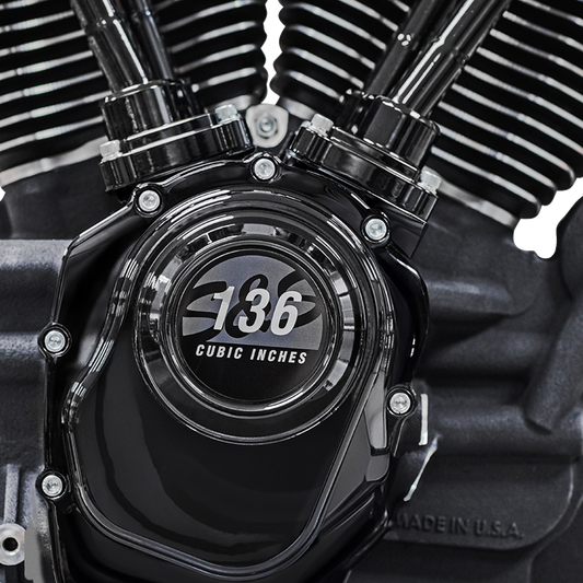 S&S CYCLE MK136 Black Edition Engine - 550G Gear Drive - Oil Cooled - Race Only - M8 Touring 310-1289