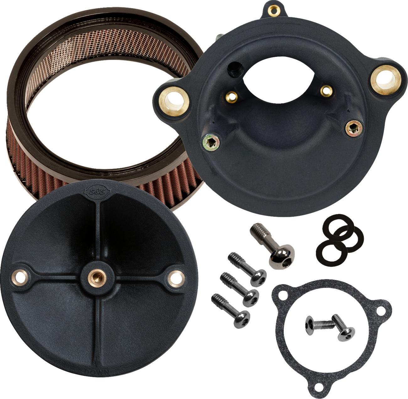 S&S CYCLE Super Stock* Stealth Air Cleaner Kit - No Cover - M8 Touring 170-0803