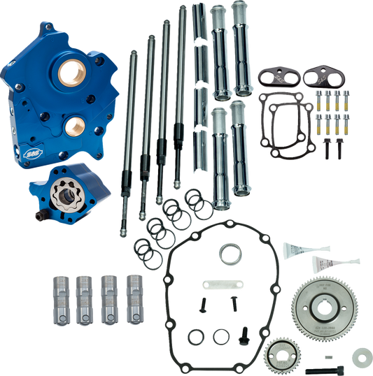 S&S CYCLE Cam Chest Kit without Cams - Gear Drive - Water Cooled - Chrome Pushrods - M8 310-1261