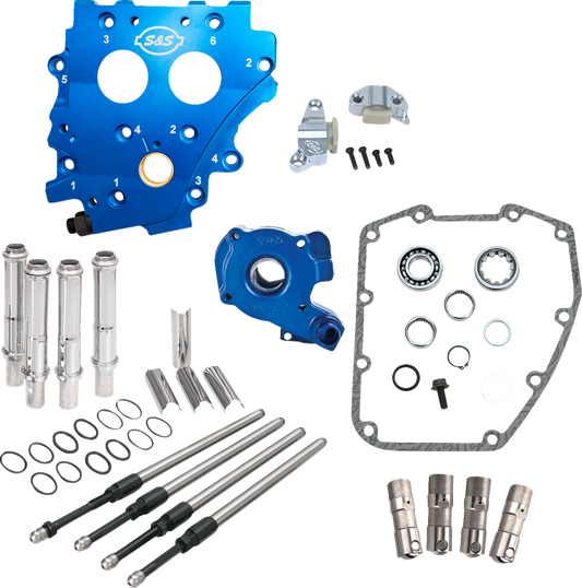 S&S CYCLE Cam Chest Kit without Cams - Chain Drive - Chrome Pushrods - Twin Cam 310-1271