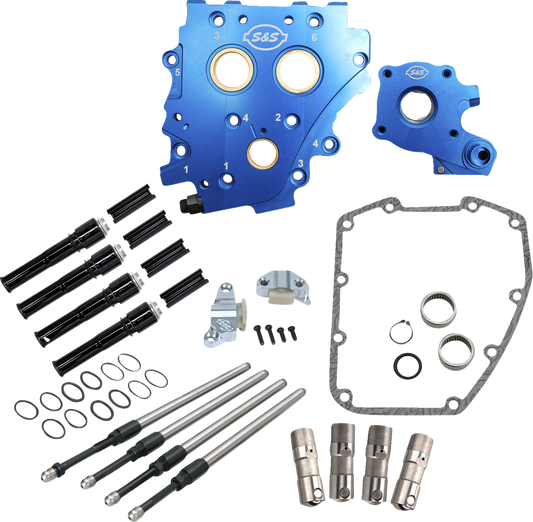 S&S CYCLE Cam Chest Kit without Cams - Chain Drive - Black Pushrods - Twin Cam 310-1272