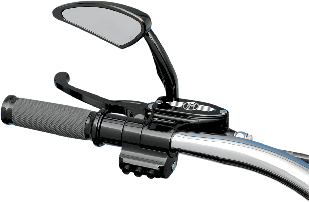 PERFORMANCE MACHINE (PM) Contour Billet Handlebar Switch - Left Side - Three Button - Hydraulic Clutch - Black 0062-2033-B