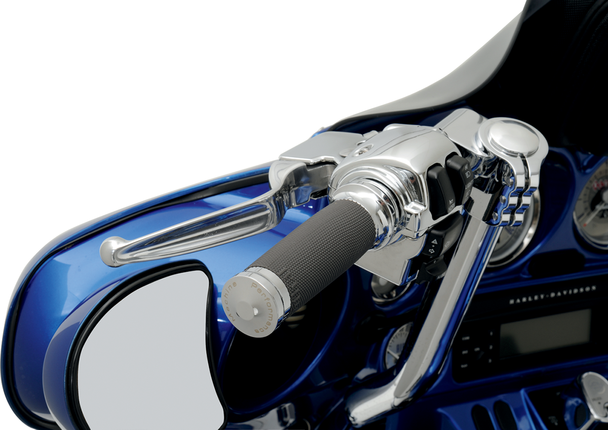 PERFORMANCE MACHINE (PM) Contour Renthal Wrapped Grips - Chrome 0063-2020-CH