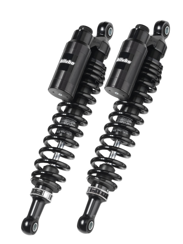 Bitubo WMT0 Twinshocks Adj.: Spring Preload, Reb., Comp., Length 335mm, Piggyback Tank, Dk Edition