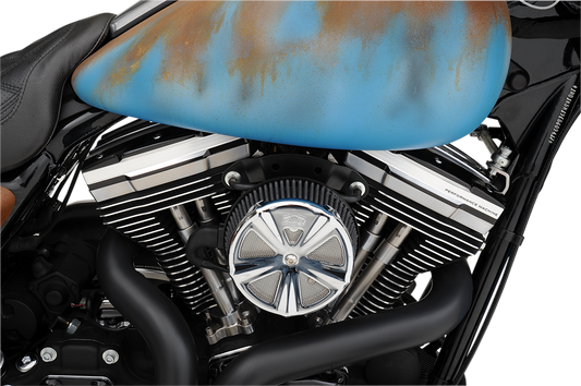 PERFORMANCE MACHINE (PM) Rocker Box Cover - Scalloped - Contrast Cut - Twin Cam 0177-2021-BM