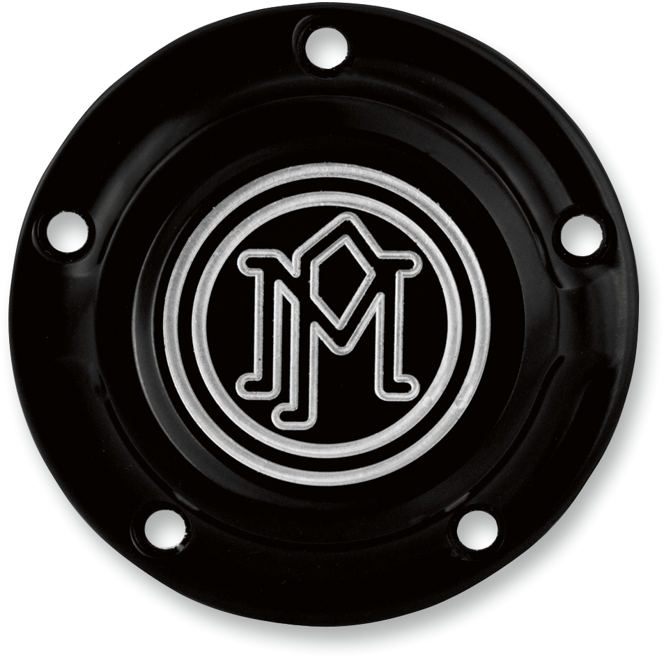 PERFORMANCE MACHINE (PM) Ignition Cover - Scalloped - 5 Hole - Contrast Cut* - Twin Cam 0177-2029-BM