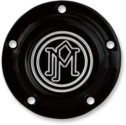 PERFORMANCE MACHINE (PM) Ignition Cover - Scalloped - 5 Hole - Contrast Cut* - Twin Cam 0177-2029-BM