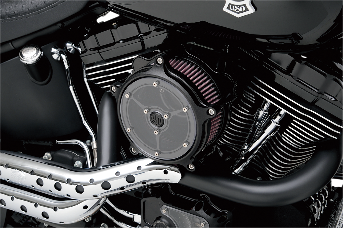 S&S CYCLE Super Stock* Stealth Air Cleaner Kit - Black 170-0058