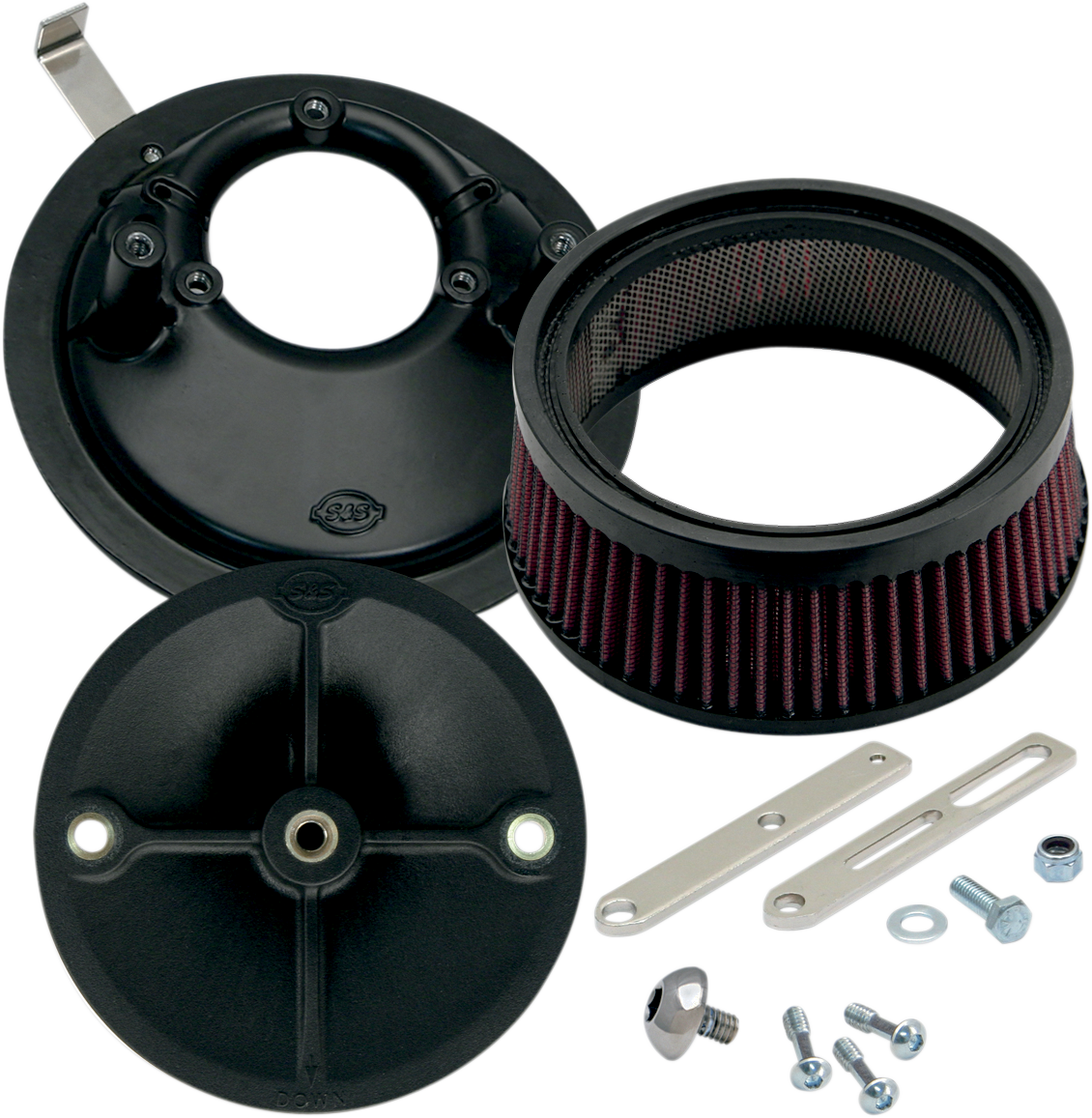 S&S CYCLE Super Stock* Stealth Air Cleaner Kit - Black 170-0176