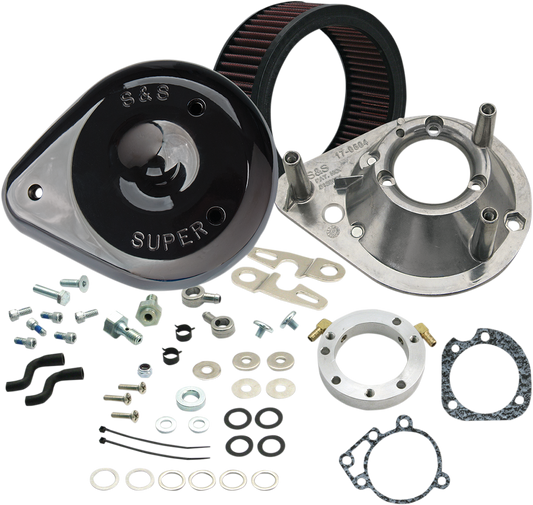 S&S CYCLE Teardrop Air Cleaner Kit - Gloss Black 170-0182A