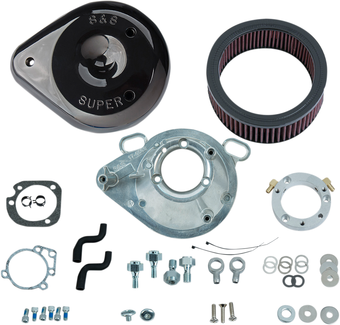 S&S CYCLE Teardrop Air Cleaner - Gloss Black 170-0304B