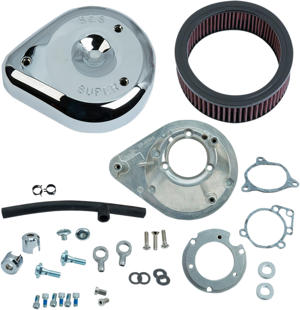 S&S CYCLE Teardrop Air Cleaner - Chrome 170-0305B