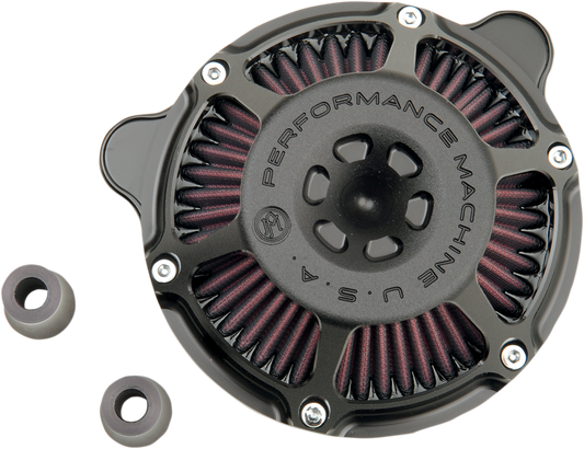 PERFORMANCE MACHINE (PM) Max HP Air Cleaner Kit - Black Ops* 0206-2078-SMB