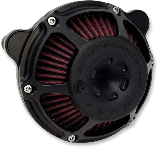 PERFORMANCE MACHINE (PM) Max HP Air Cleaner Kit - Black Ops* 0206-2081-SMB