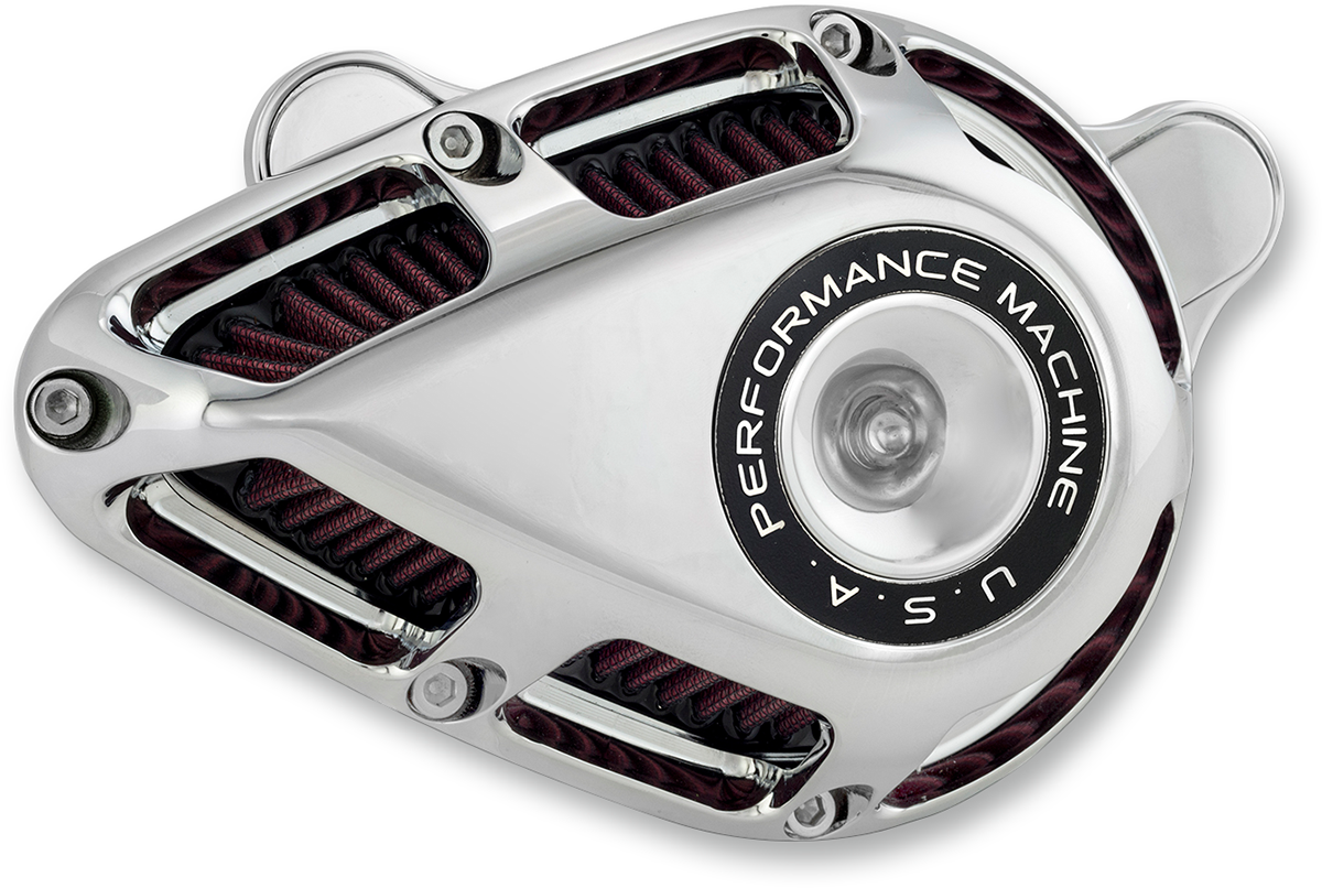PERFORMANCE MACHINE (PM) Jet Air Cleaner Kit - Chrome 0206-2112-CH