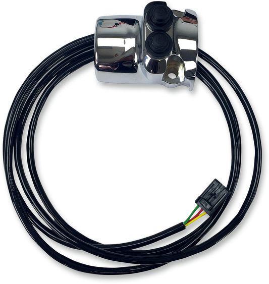 LEGEND SUSPENSION Chrome Legend Handlebar Mounted Control Assembly - Road Glide 2106-0406