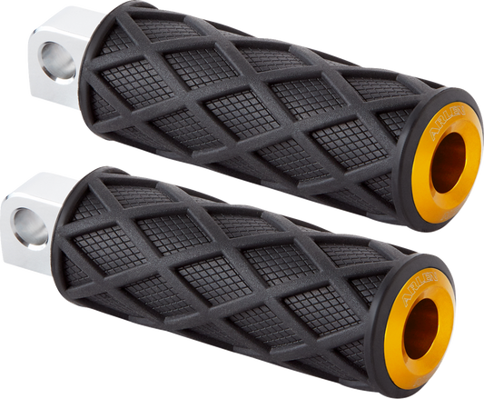 ARLEN NESS Diamond Footpegs - Male Mount - Gold 400-055