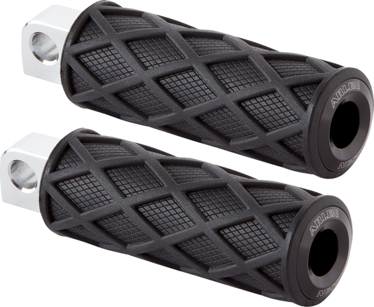 ARLEN NESS Diamond Footpegs - Male Mount - Black 400-047