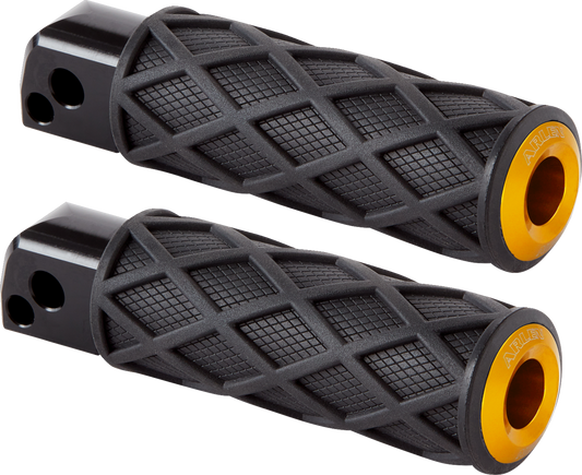 ARLEN NESS Diamond Footpegs - Passenger - Gold 400-059