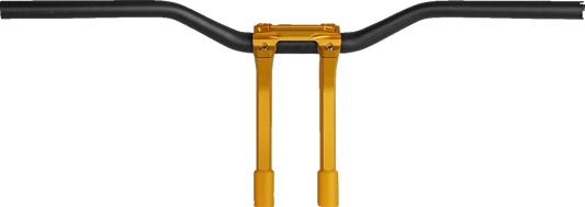PERFORMANCE MACHINE (PM) Phatbar & Riser Kit - Internal Wiring - 9" - Gold Ops 0208-2195M-SMG