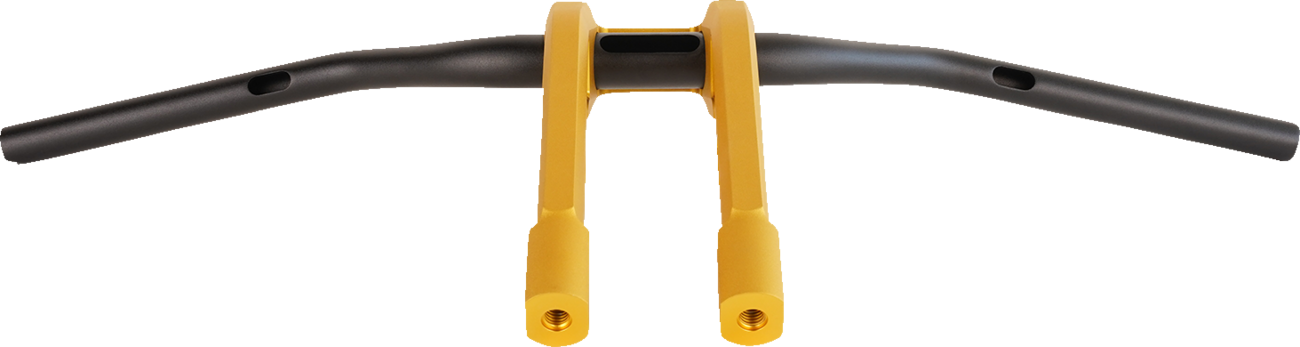 PERFORMANCE MACHINE (PM) Phatbar & Riser Kit - Internal Wiring - 9" - Gold Ops 0208-2195M-SMG