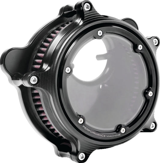 Performance Machine  Vision Air Cleaner W/Bezel - Black Ops