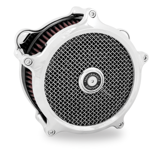 Performance Machine 23-Up CVO, 2024 Touring Super Gas Air Cleaner - Chrome