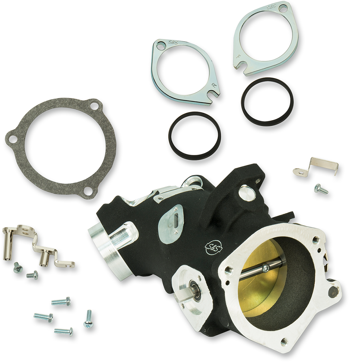 S&S CYCLE Throttle Hog Cable Operated Throttle Body Kit - Black - 58 mm 170-0337