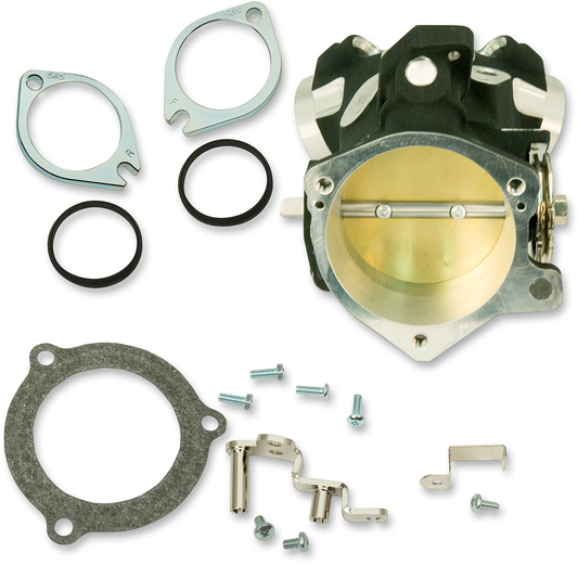 S&S CYCLE Throttle Hog Cable Operated Throttle Body Kit - Black - 66 mm 170-0342