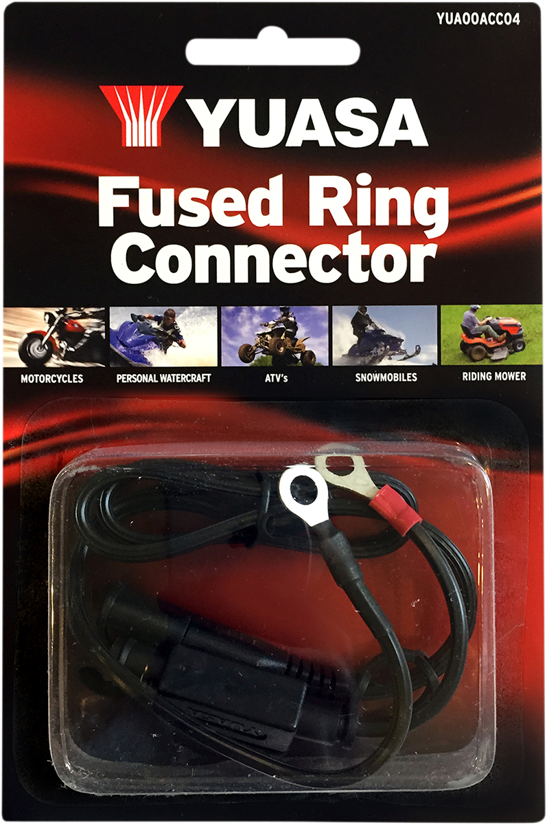 YUASA Ring Connector - Battery Charger/Fused - 3-Amp YUA00ACC04