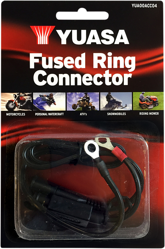 YUASA Ring Connector - Battery Charger/Fused - 3-Amp YUA00ACC04