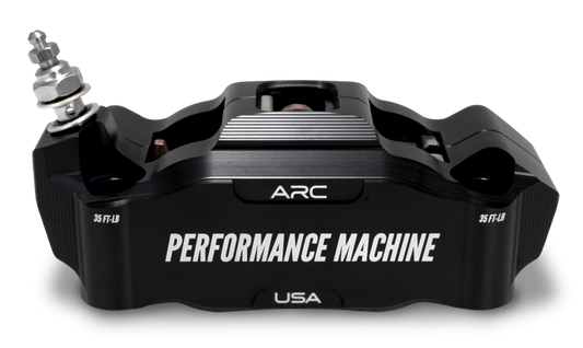 Performance Machine 125 x4 Race Series Radial Mount Caliper with ARC - Left - Black Ano