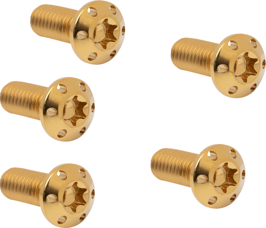 ARLEN NESS Bolt Kit - Holeshot/Brake Rotor/Front - Hub Mount - Gold - 5/16"-18 x 7/8" - 5 Pack 300-914