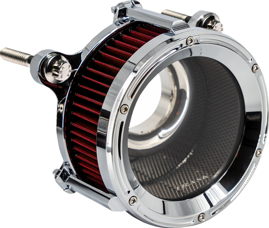 TRASK Assault Charge High-Flow Air Cleaner Kit - Chrome TM-1024CH