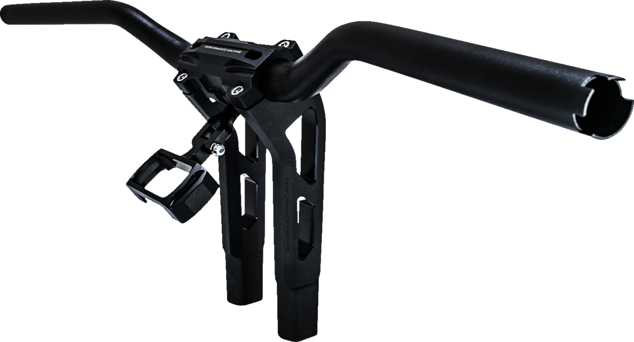 PERFORMANCE MACHINE (PM) Gauge Relocation Kit - Black Ops? - Softail 0208-2191-SMB