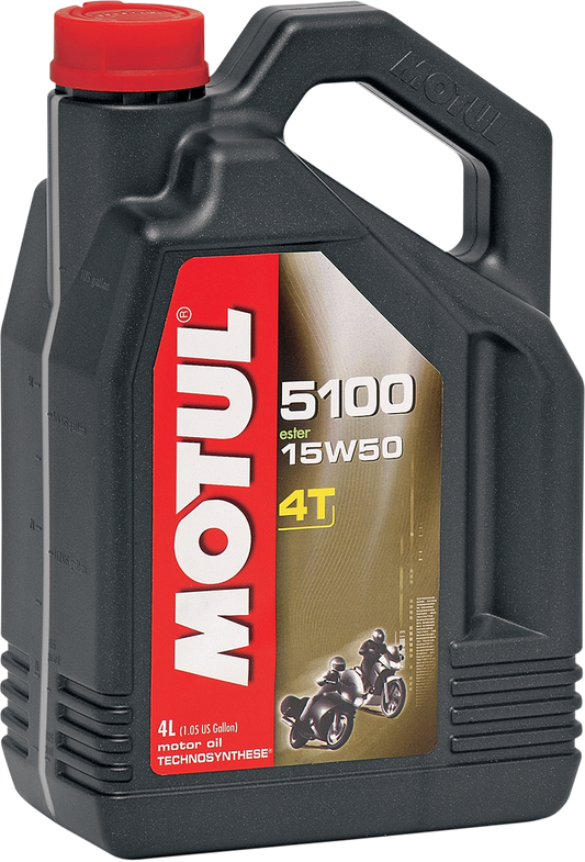 MOTUL 5100 4T Synthetic Blend Oil - 15W-50 - 4L 104083