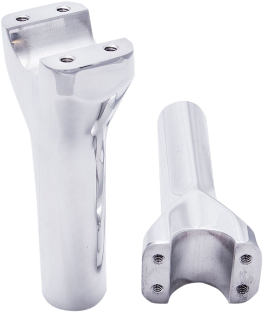 TRASK Assault Handlebar Risers - 4" x 1-1/4" - Chrome TM-8601-4CH
