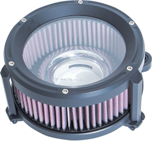 TRASK Assault Charge High-Flow Air Cleaner - Flat Black TM-1020BK