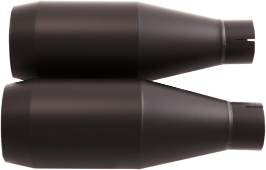 TRASK Slip-On Mufflers - Black TM-3042BK