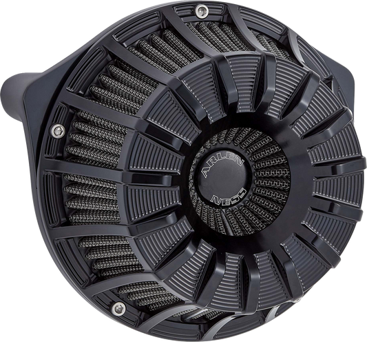 ARLEN NESS Inverted Series Air Cleaner Kit - 15-Spoke - All Black 600-223