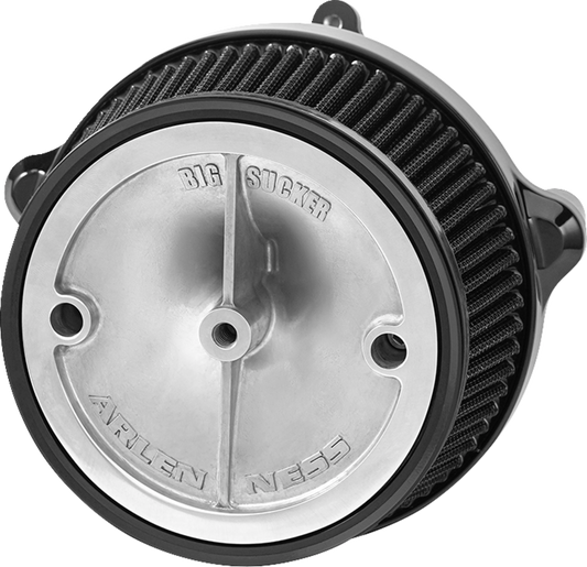 ARLEN NESS Big Sucker* Stage 1 Air Cleaner Kit with Cover - Smooth - Wrinkle Black 600-303