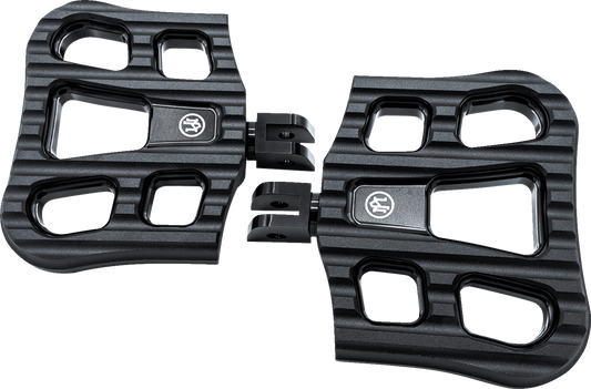 PERFORMANCE MACHINE (PM) Drifter Floorboards - Rider - Black Ops - FL 0036-1027-SMB