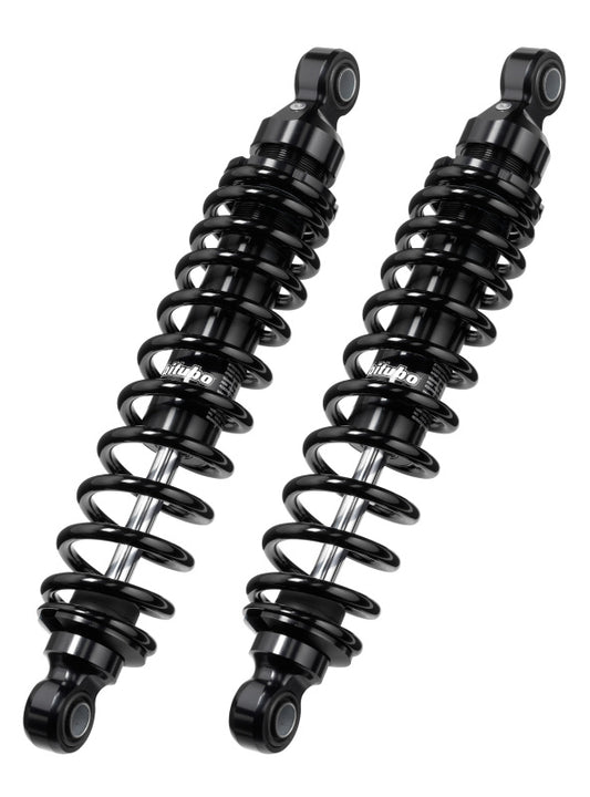 Bitubo WMB0 Twinshocks Adjustable: Spring Preload, Length 270mm, Dark Edition