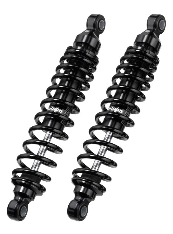 Bitubo WMB0 Twinshocks Adjustable: Spring Preload, Length 291mm, Dark Edition