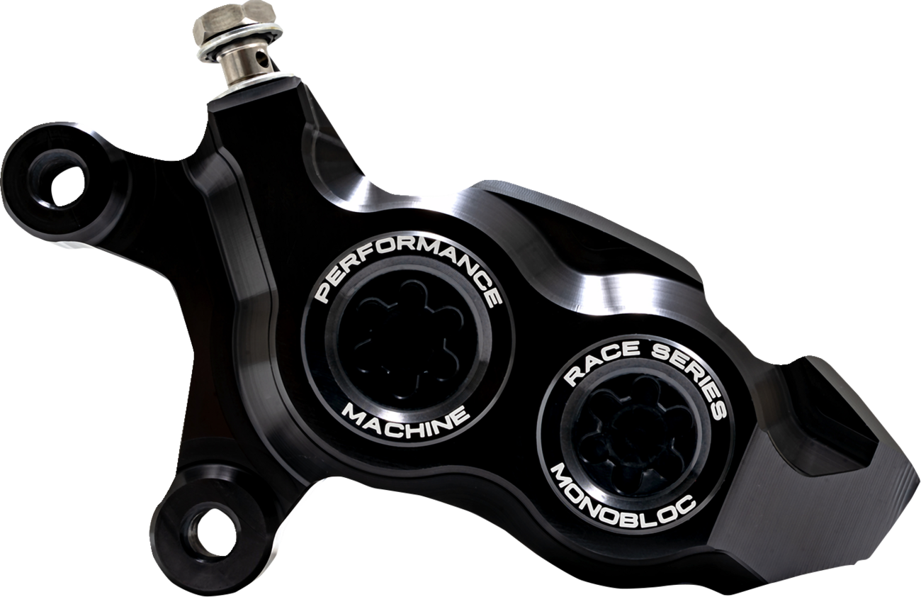 PERFORMANCE MACHINE (PM) Caliper - 137 X 4B - Left - Black Anodized with Black Bore Caps 0053-2957-MB