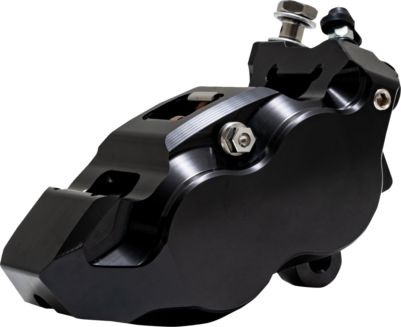 PERFORMANCE MACHINE (PM) Caliper - 137 X 4B - Left - Black Anodized with Black Bore Caps 0053-2957-MB